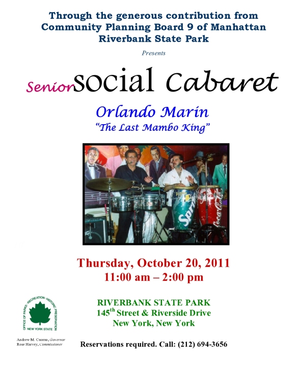 Riverbank Senior Social Cabaret - October 20, 2011 - Orlando Marin