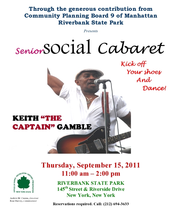 Riverbank Senior Social Cabaret - September 15,  2011 - Keith "The Captain" Gamble